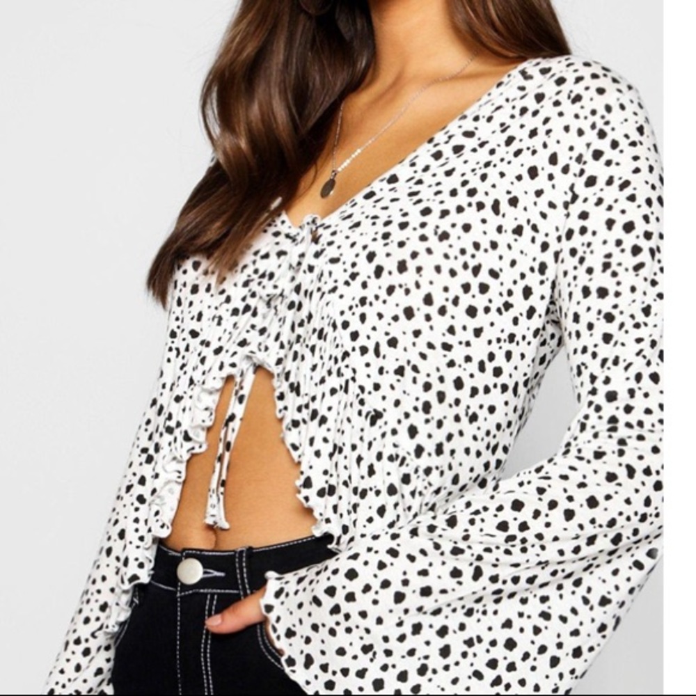 Dalmatian print crop too